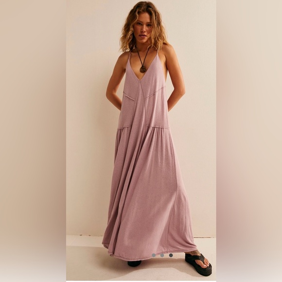 Free People Eros Maxi Dress in Candy Lilac, Size Medium / NWT! - Picture 3 of 6